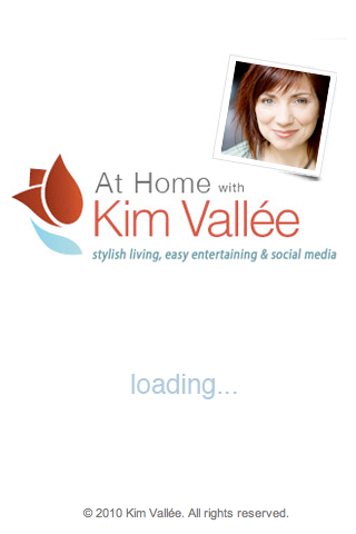 At Home With Kim Vallee iPhone Application Montreal