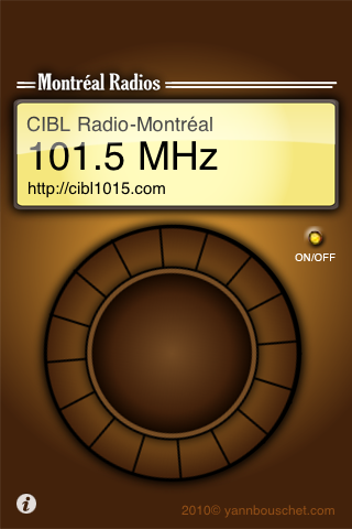 web radios de Montreal sur iPhone